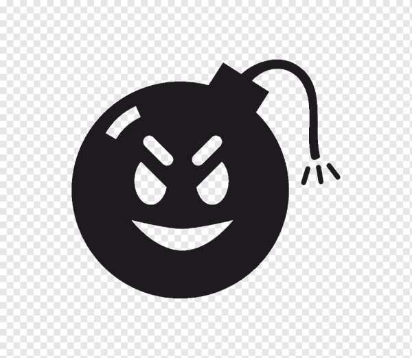 Черный смайлик