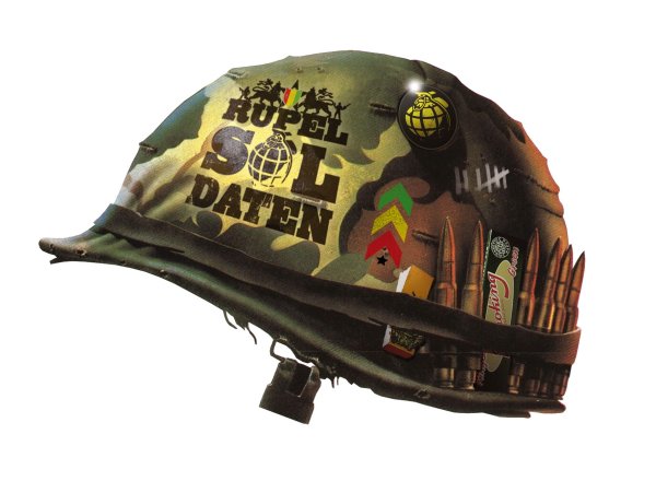 Каска из цельнометаллической оболочки