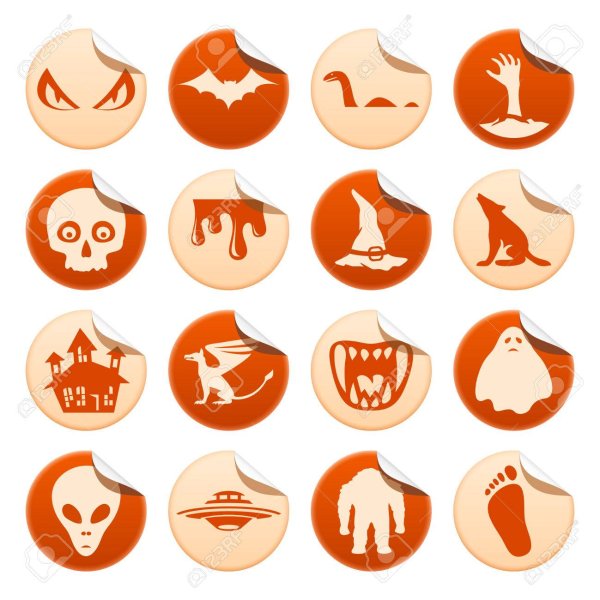 Страшные наклейки