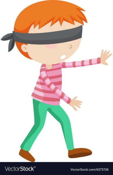 Мальчик с связанными глазами