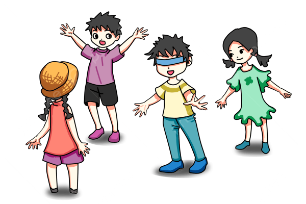 Игра Жмурки рисунок