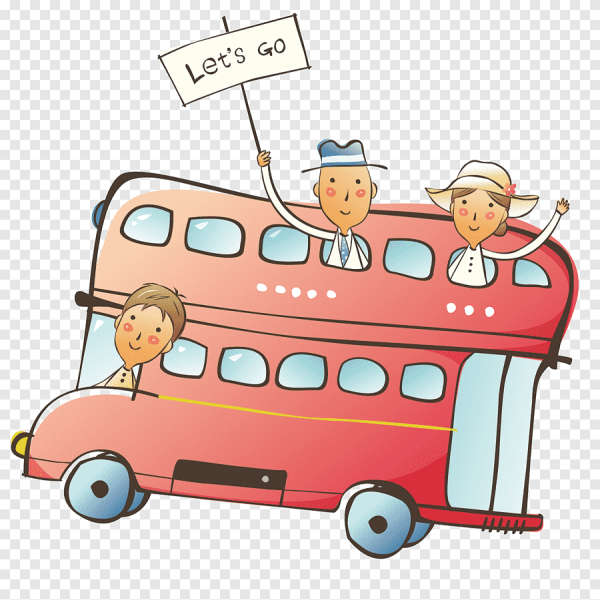 Британский автобус мультяшный