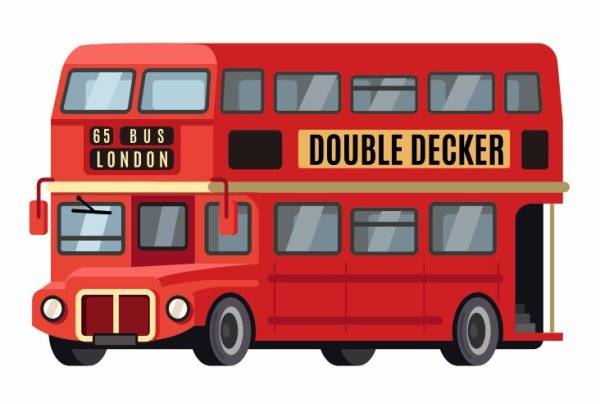 Лондонский автобус клипарт