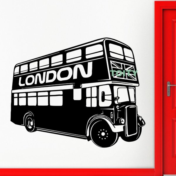 Double Decker Bus трафарет