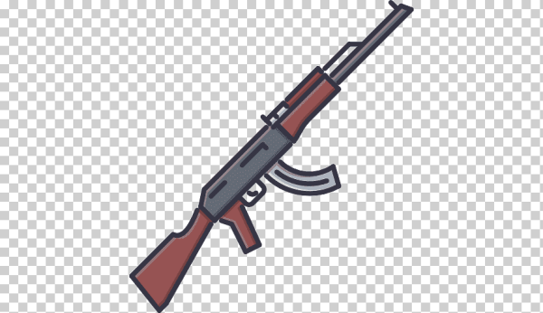 Автомат на прозрачном фоне