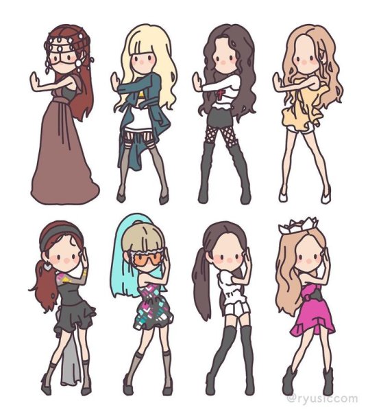 BLACKPINK Art Чиби