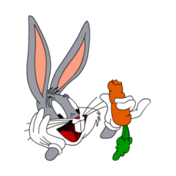 Кролик Багз Банни с морковкой