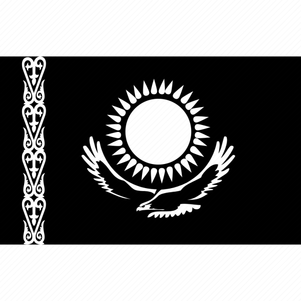Черный флаг Казахстана
