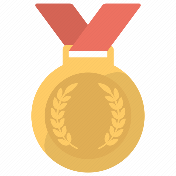 Медаль за первое место без фона