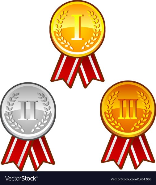 Нагрудная медаль вектор