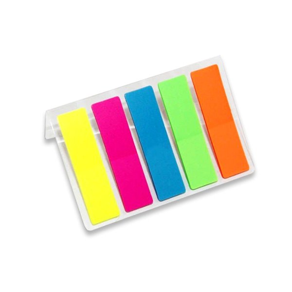 Закладки 45х12 5 неон. Цв.х25шт пластик Attache Китай
