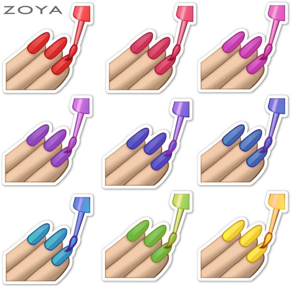 Эмодзи ногти