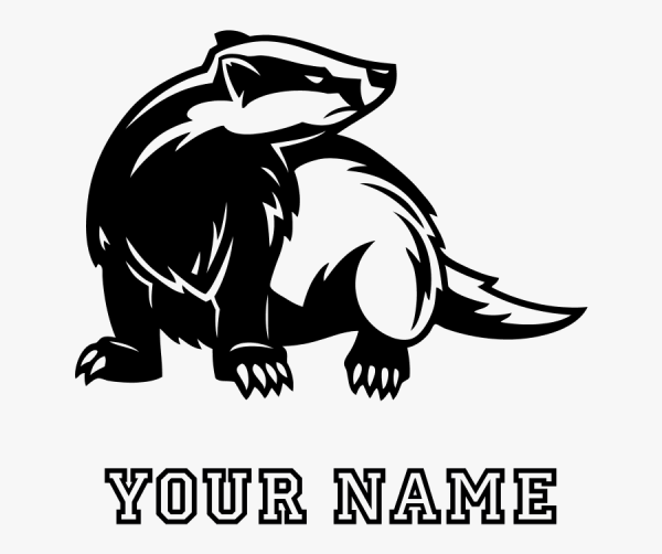 Барсук силуэт