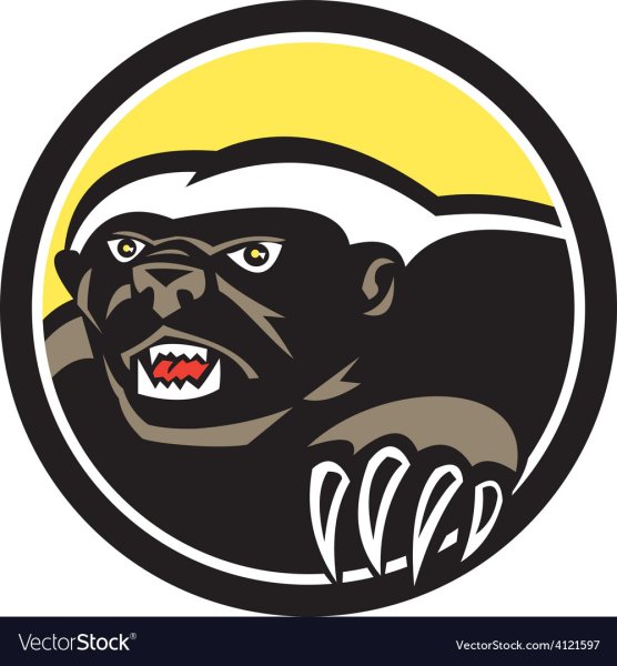 Логотип в виде медоеда