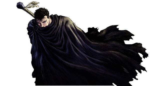 Гатс Берсерк прическа