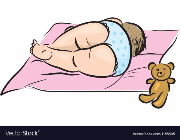 Карикатура спящего человека