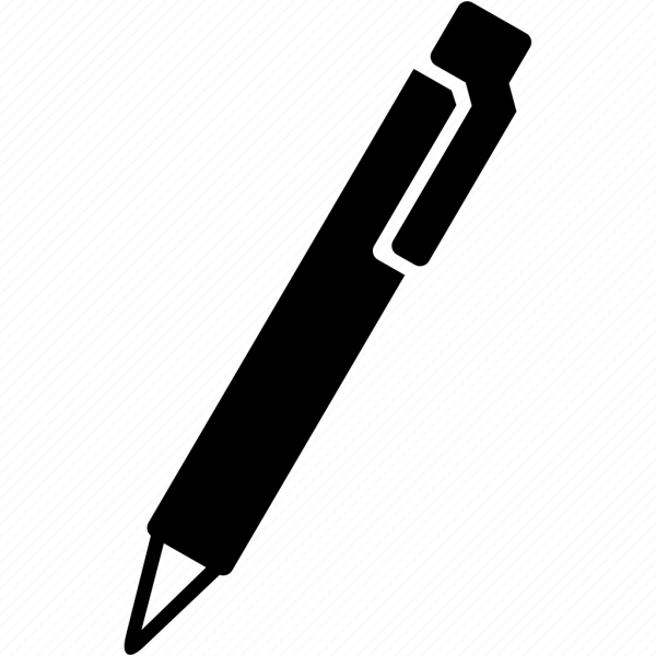 Листок и ручка без фона