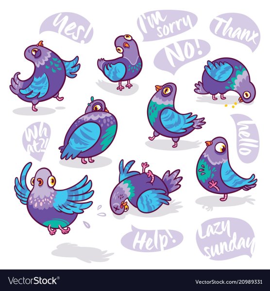 Наклейка голубь