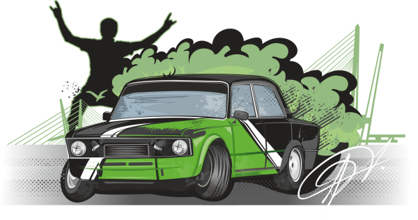 Наклейки на Жигули дрифт