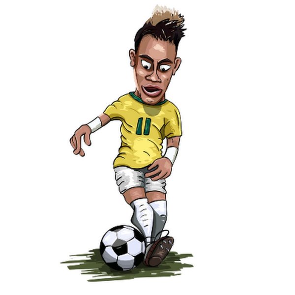 Неймар карикатура PNG