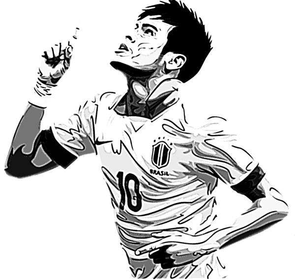 Неймар футболист рисунок