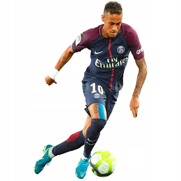 Неймар ПСЖ на белом фоне