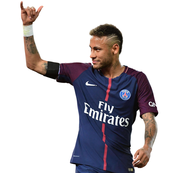 Неймар футболист на белом фоне