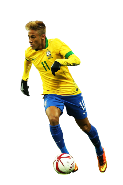 Неймар футболист на белом фоне
