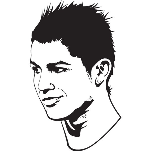 Портрет Роналдо вектор