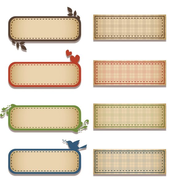 Заготовки для надписей