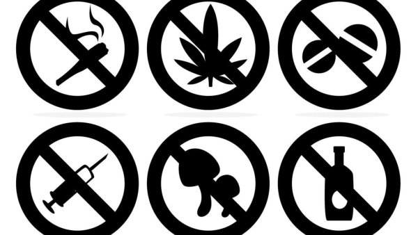 Значок нет наркотикам