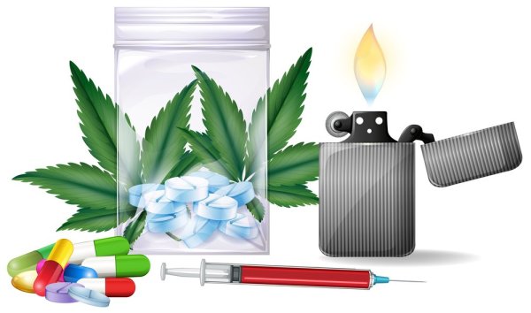 Наркотики на прозрачном фоне