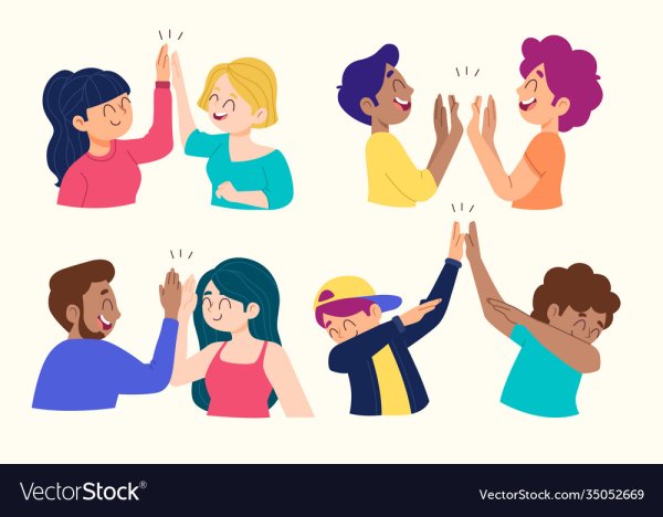 Рука дает пять нарисовать