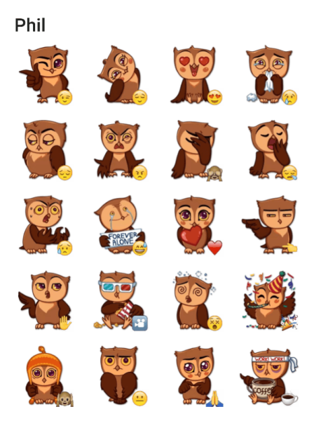 Стикеры ВК Сова