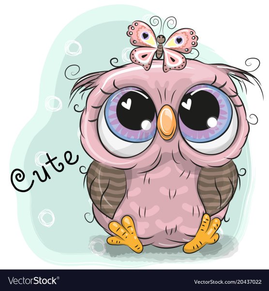 Мультяшная Сова девочка