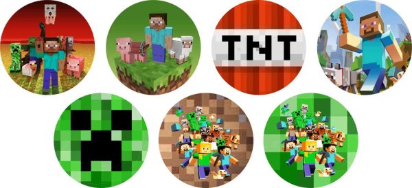 Стиль майнкрафт для печати