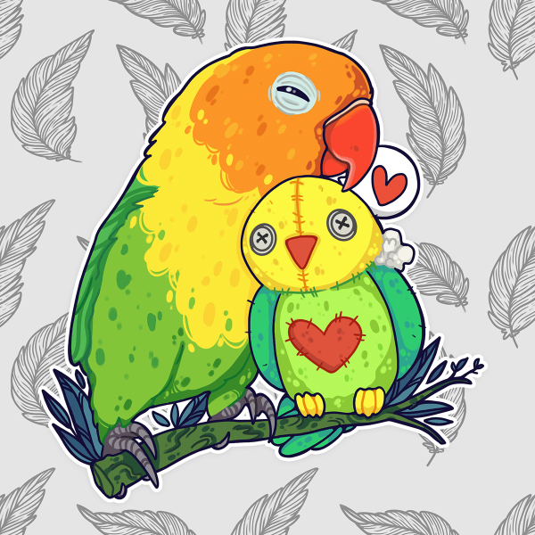 Птицы (с наклейками)