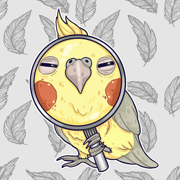 Попугаи мультяшные милые