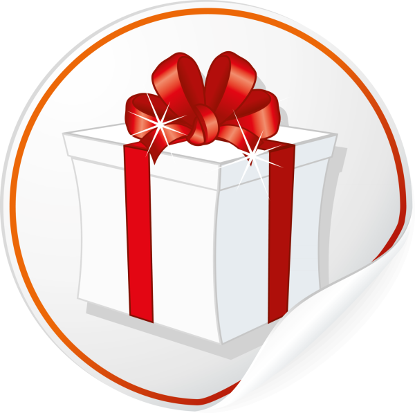 Стикер подарок