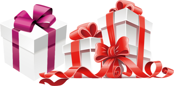 Надпись подарок на прозрачном фоне