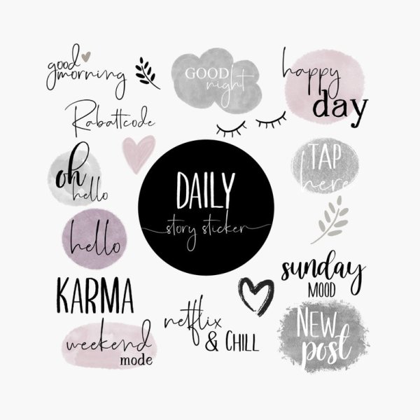 Стильные значки для актуального