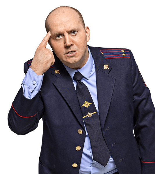 Стикер Бурунов полицейский с рублевки