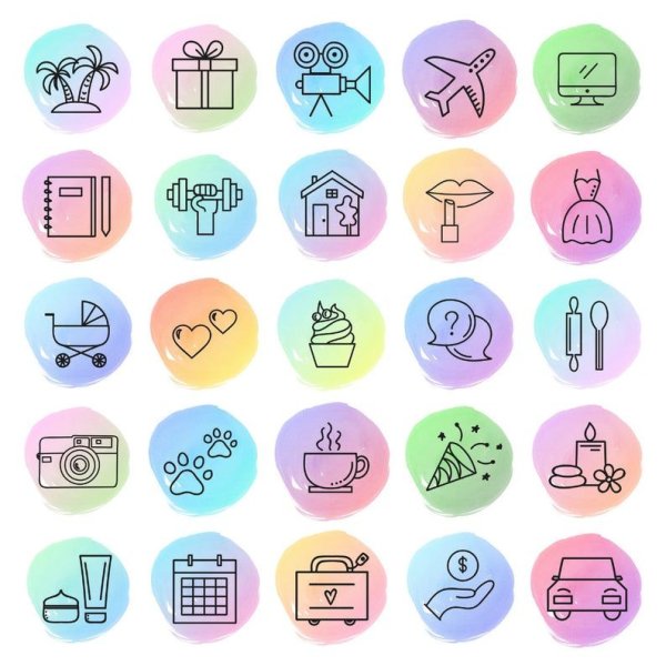 Набор иконок для актуального