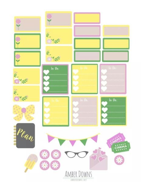 Planner наклейки