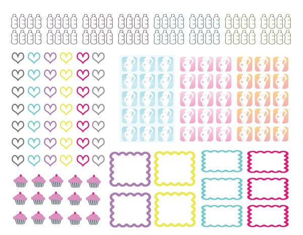 Наклейки на планер для печати