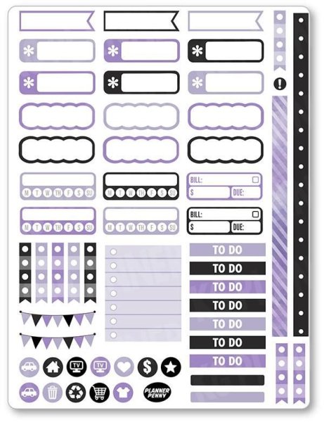 Стикеры для ежедневника для срисовки