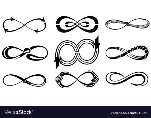 Стикеры бесконечность на прозрачном фоне