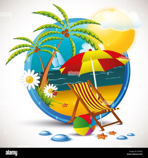 Летний отдых эмблема