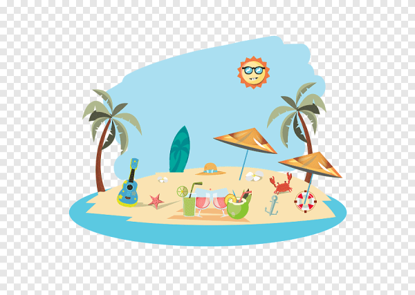 Пляж мультяшный