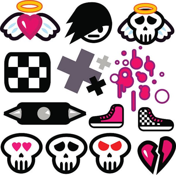 Иконки для приложений в стиле эмо